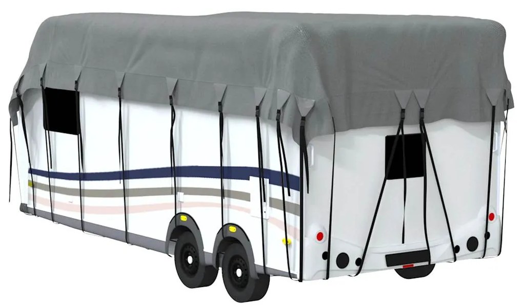 Caravan capa de telhado 700x300 cm tecido não tecido cinzento