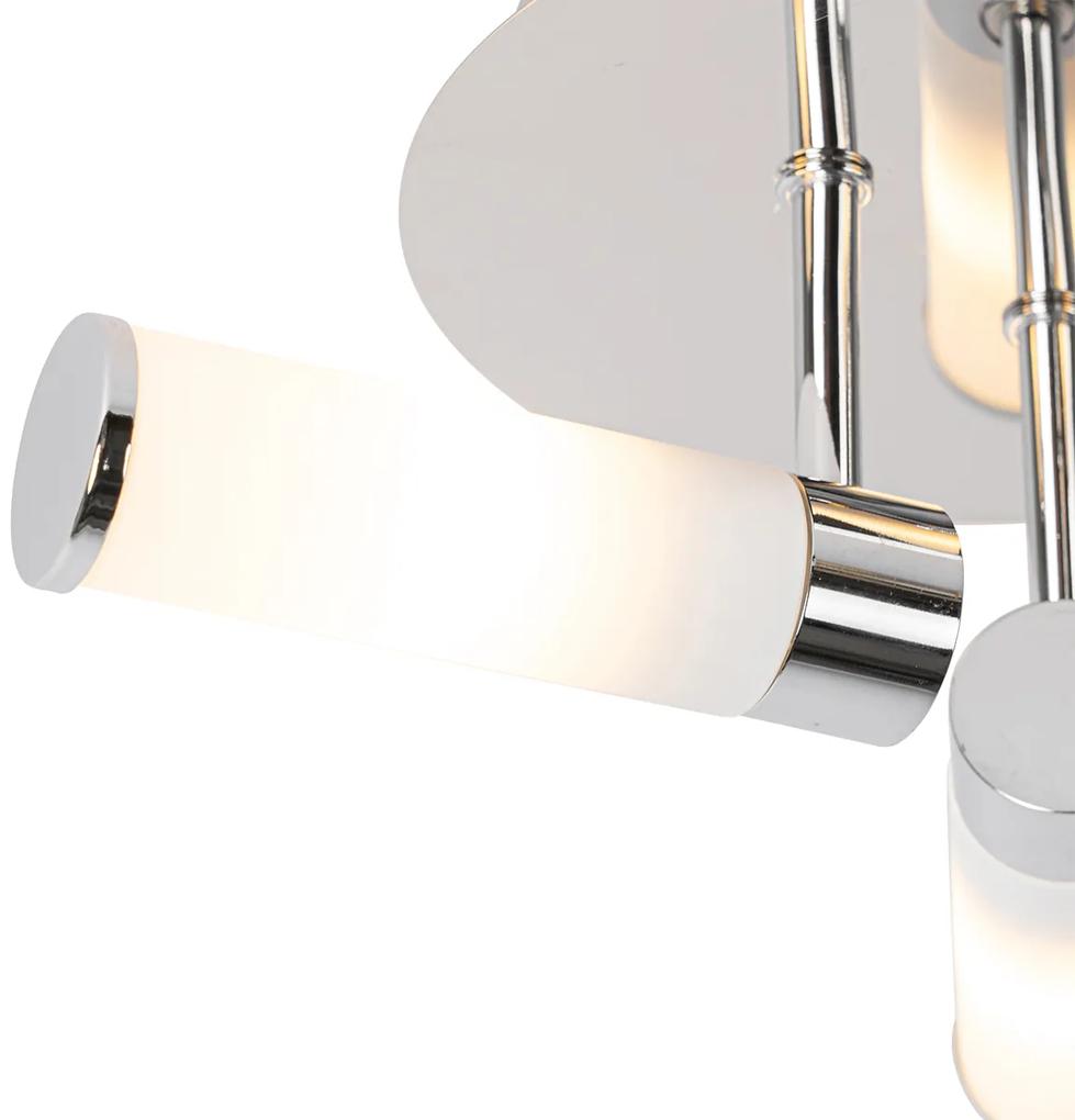 Moderna luminária de teto para banheiro cromado 3 luzes IP44 - Banheira Moderno