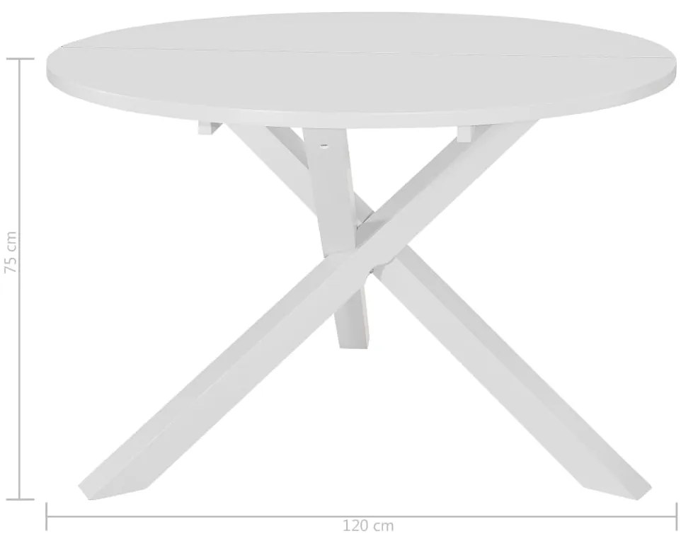 5 pcs conjunto de jantar MDF branco