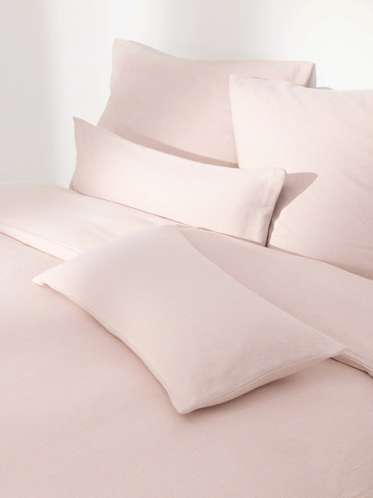 Capa de edredão em flanela com padrão de espinha de peixe Wanda