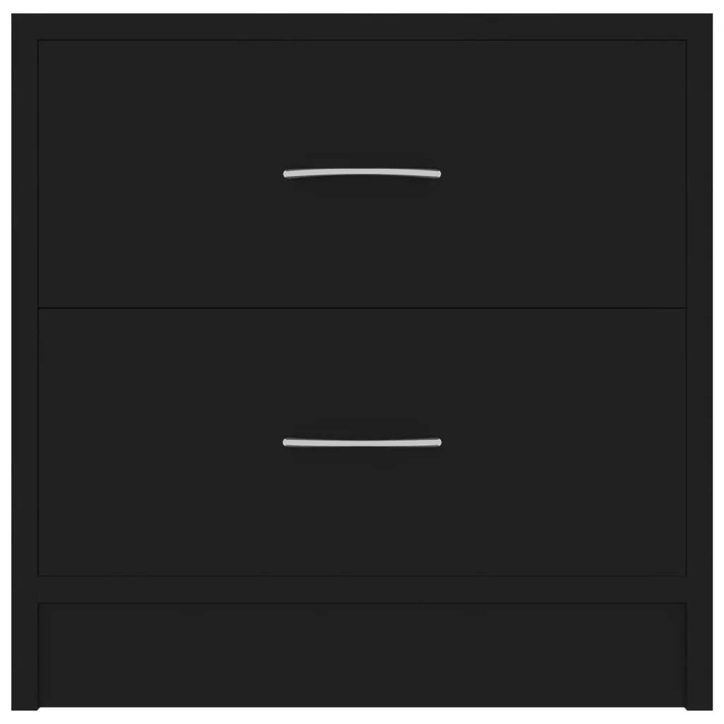 Mesas de cabeceira 2 pcs 40x30x40 cm derivados de madeira preto