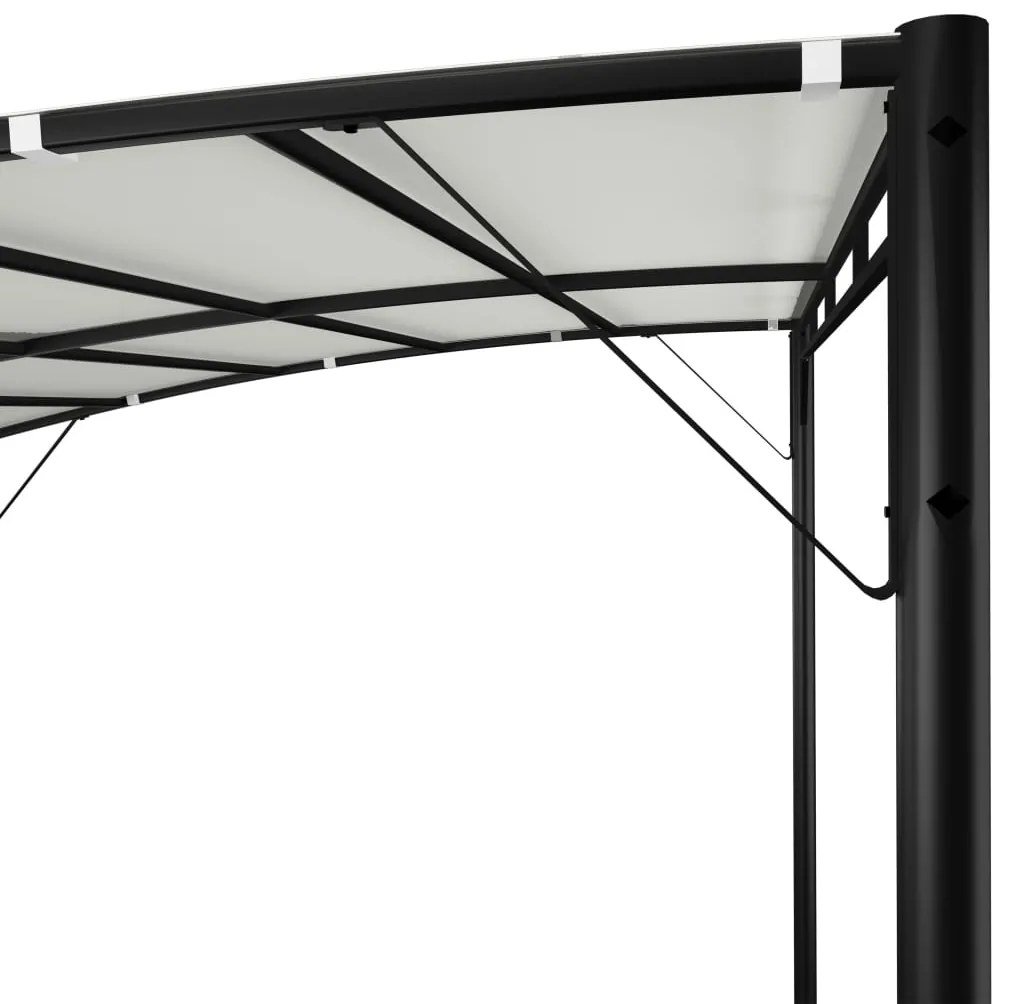 Toldo para-sol de jardim 3x3x2,55 m cor creme