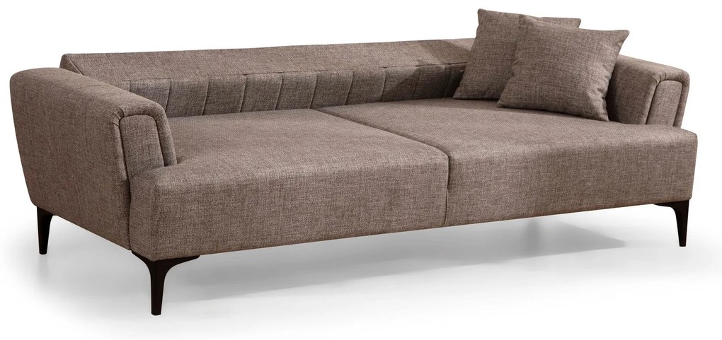 Sofá-cama 3 Lugares Hamlet – Castanho Claro – 230 cm x 95 cm x 77 cm