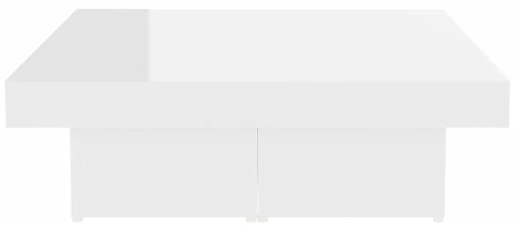 Mesa de centro 90x90x28cm derivados de madeira branco brilhante
