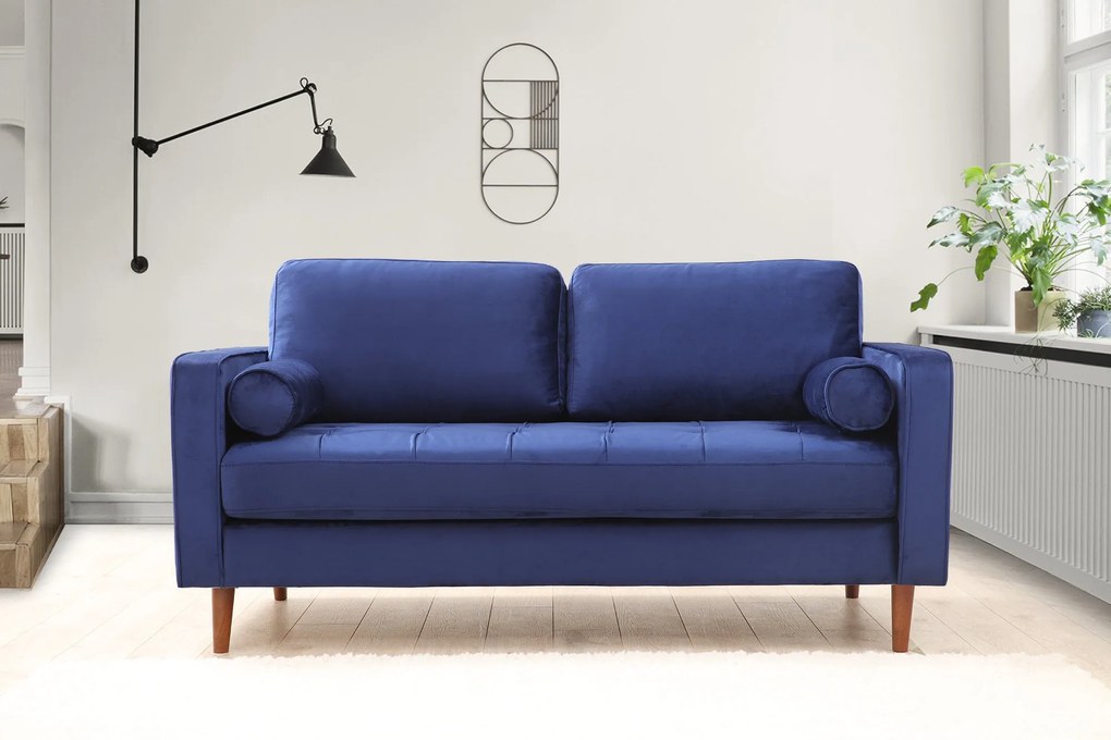 Sofá de 2 Lugares Rome – Azul Marinho – 175x90x70 cm