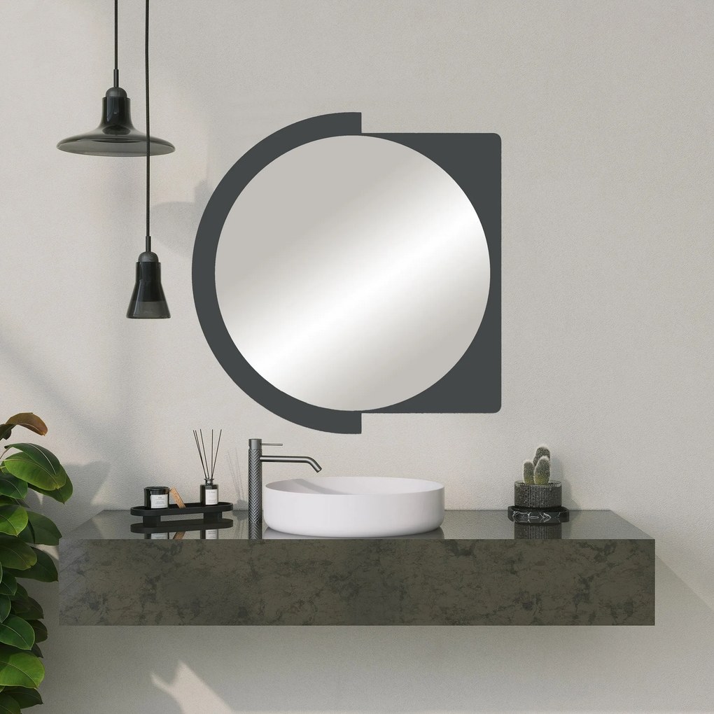 Espelho Decorativo Lucky – Preto – 70x65x2 cm