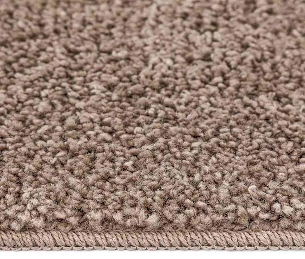 Tapete Shaggy vidaXL com base em látex marrom 120x170 cm