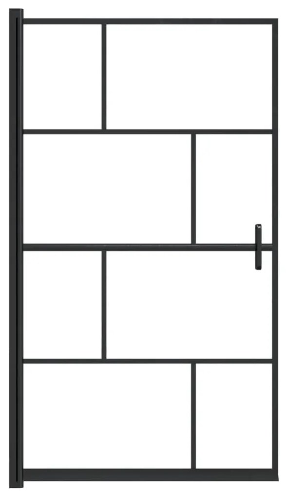 Divisória de chuveiro ESG 80x140 cm preto