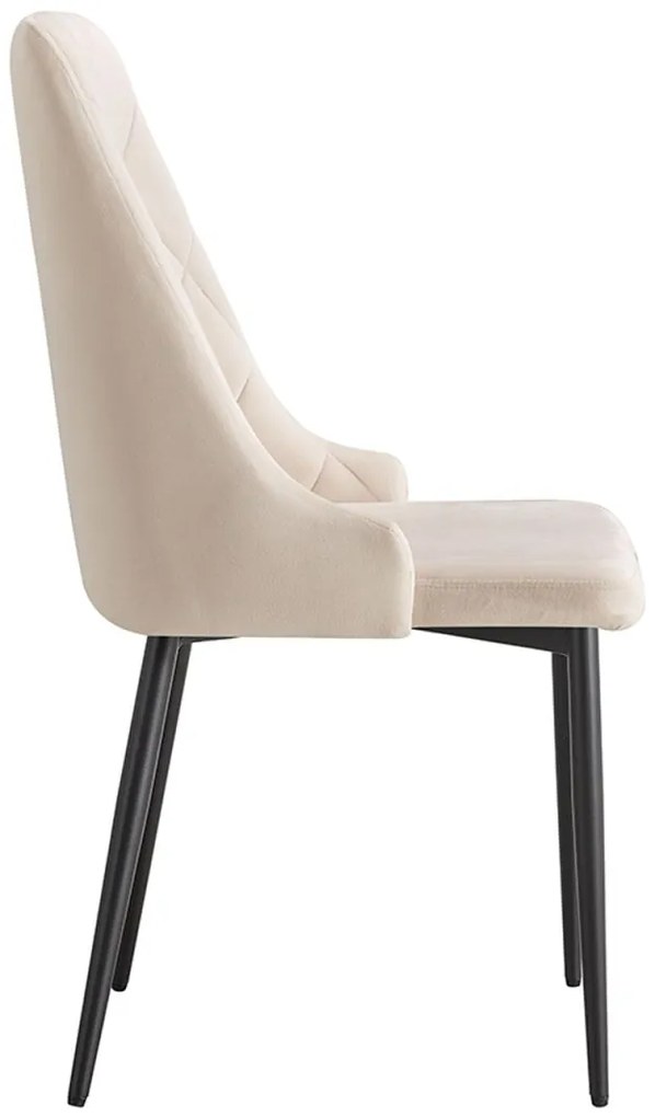 Pack 2 Cadeiras Stoik Veludo - Beige