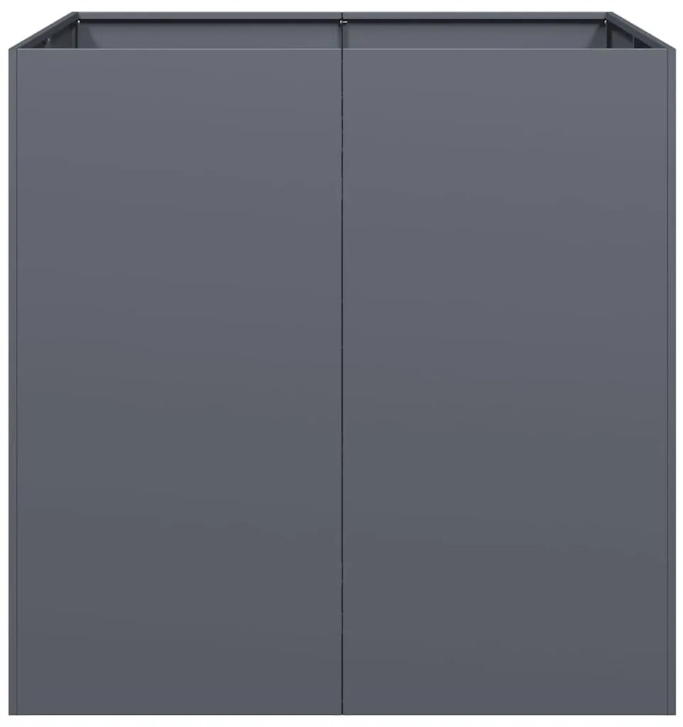 Vaso floreira 80x80x80 cm aço antracite