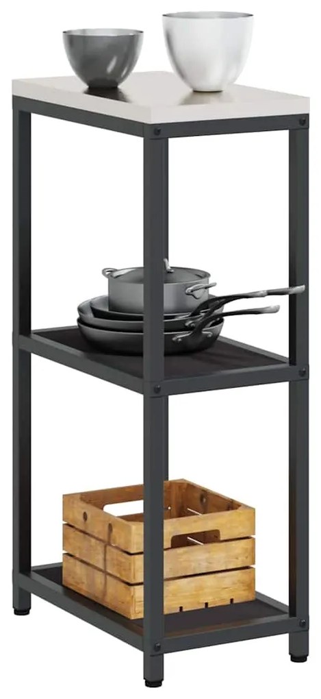 Prateleira de Armazenamento de Cozinha Preto 60 x 50 x 92 cm
