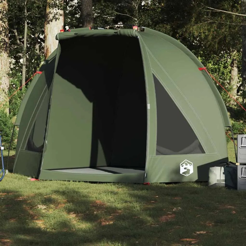 vidaXL Tenda de pesca impermeável verde azeitona
