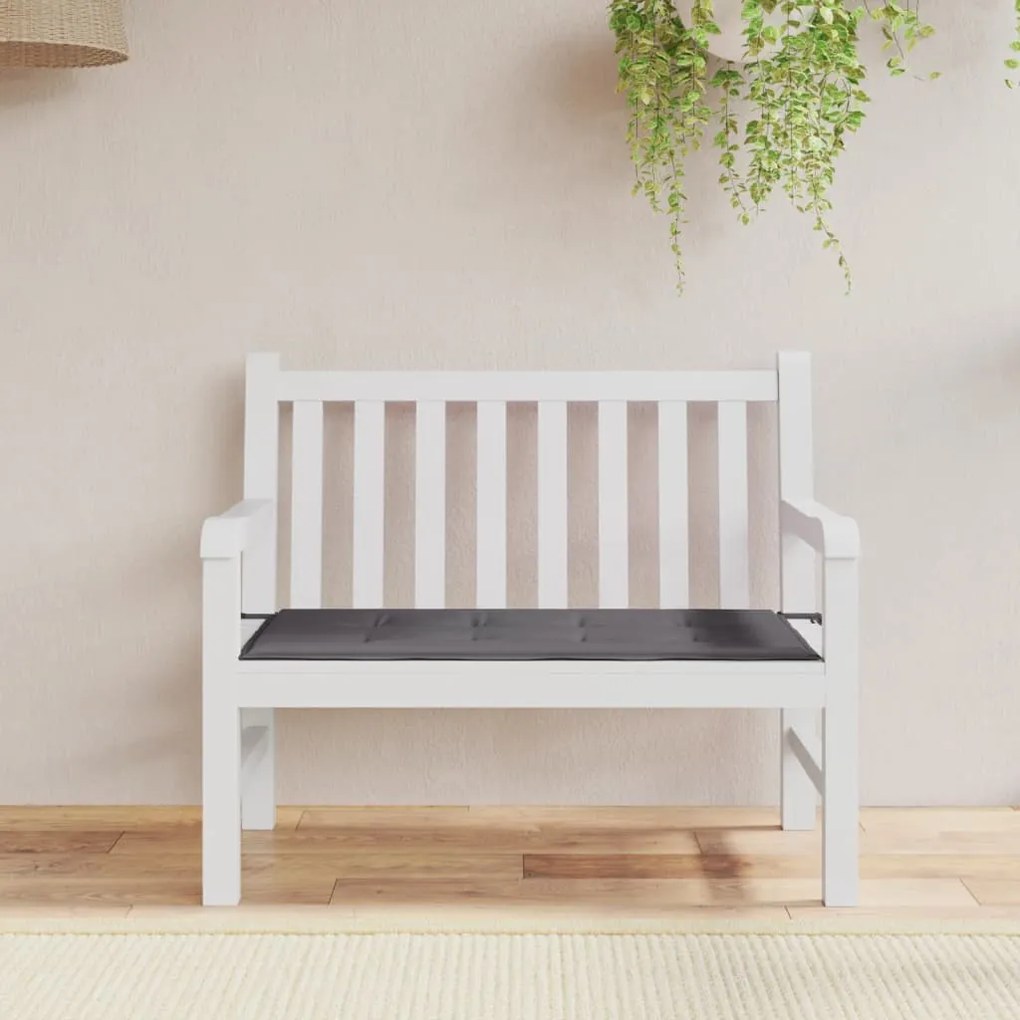 vidaXL Almofadão p/ banco de jardim 100x50x4cm tecido oxford antracite