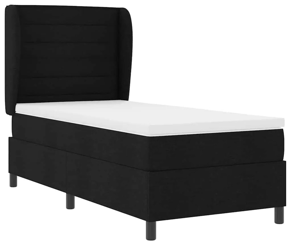 Cama Box com Colchão Preto 80x200 cm
