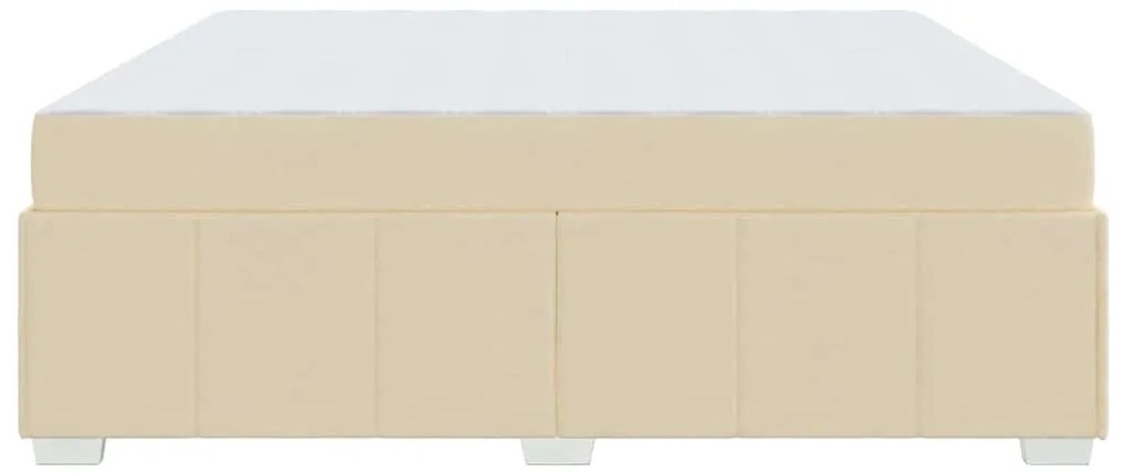 Estrutura da Cama Creme 200 x 200 cm tecido