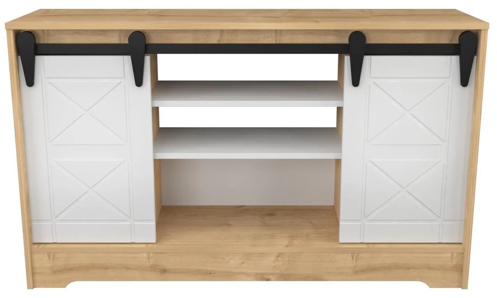 Móvel TV Nisay – Branco Safira – 140 cm x 35 cm x 85 cm