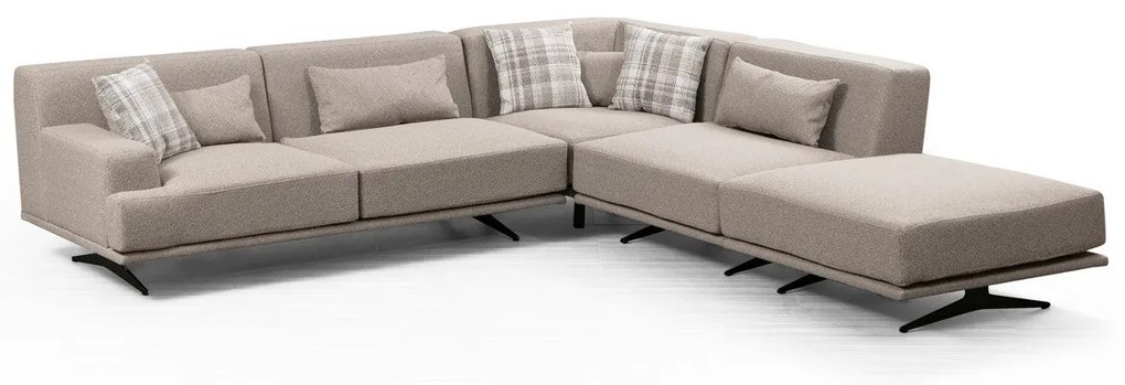 Sofá de Canto Bentley – Bege – 302 cm x 80 cm x 302 cm