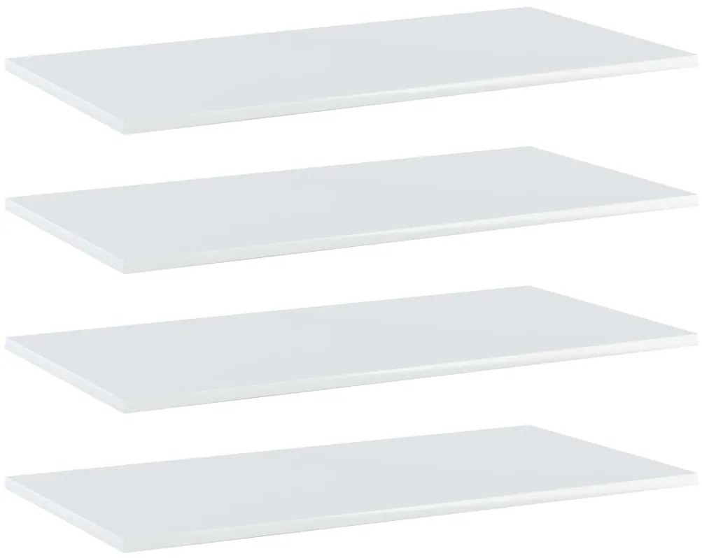 Prateleiras para estante 4 pcs 80x40x1,5cm contraplacado branco