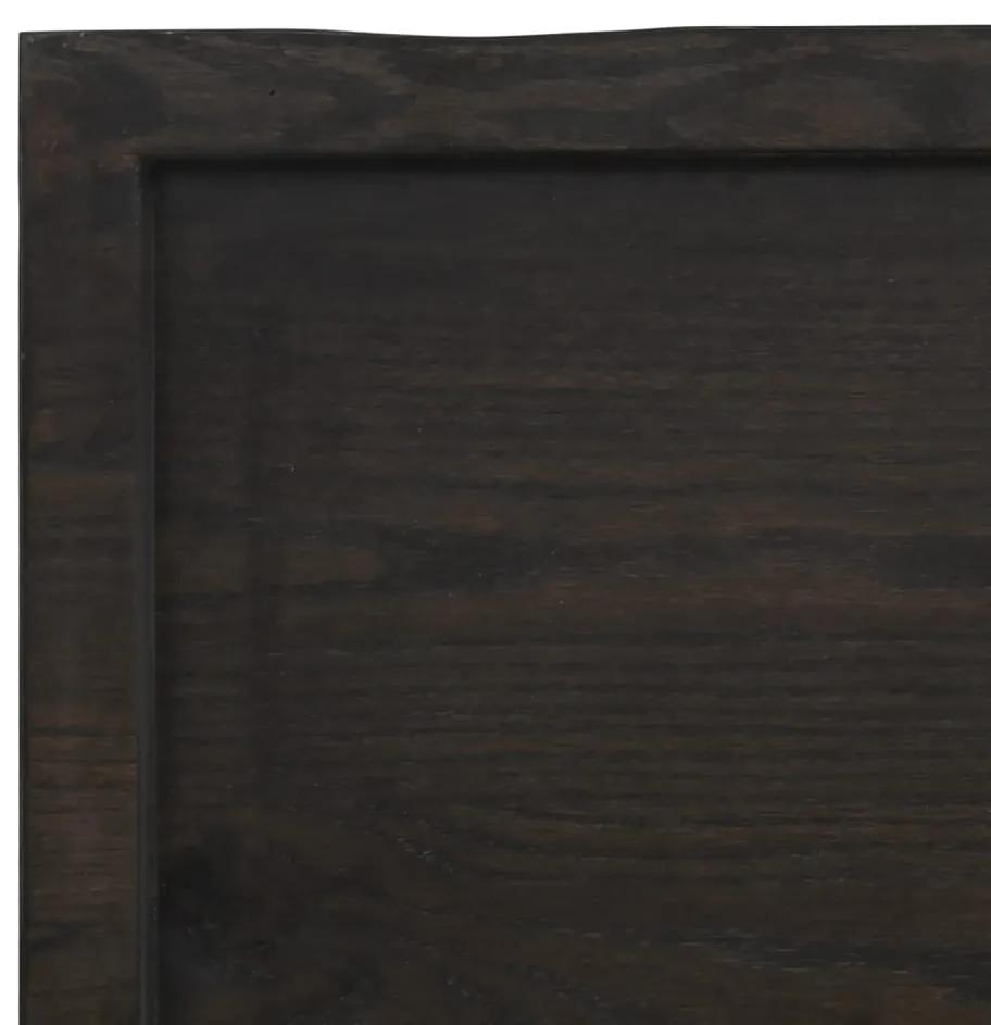 Prateleira de parede 60x30x6 cm carvalho tratado cinza-escuro