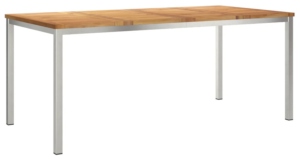Conjunto de Jantar de Jardim vidaXL 7 Peças Madeira Sólida Teca