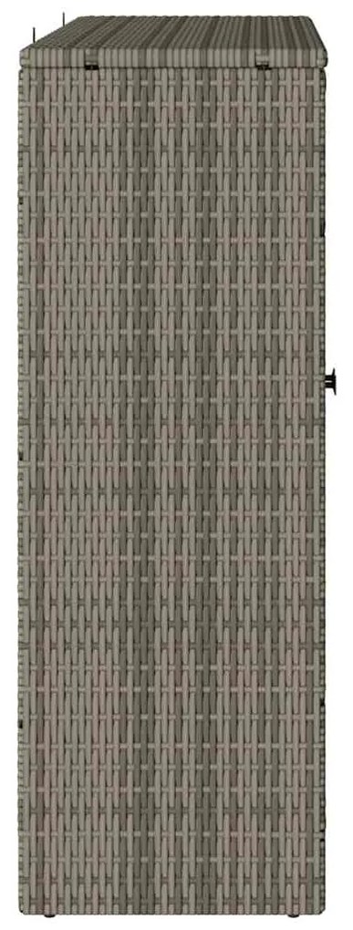 Armário de Armazenamento Cinza 100 x 36 x 102 cm em Vime