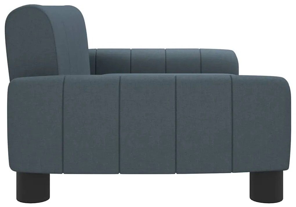 Cama para cães 70x45x30 cm tecido cinzento-escuro