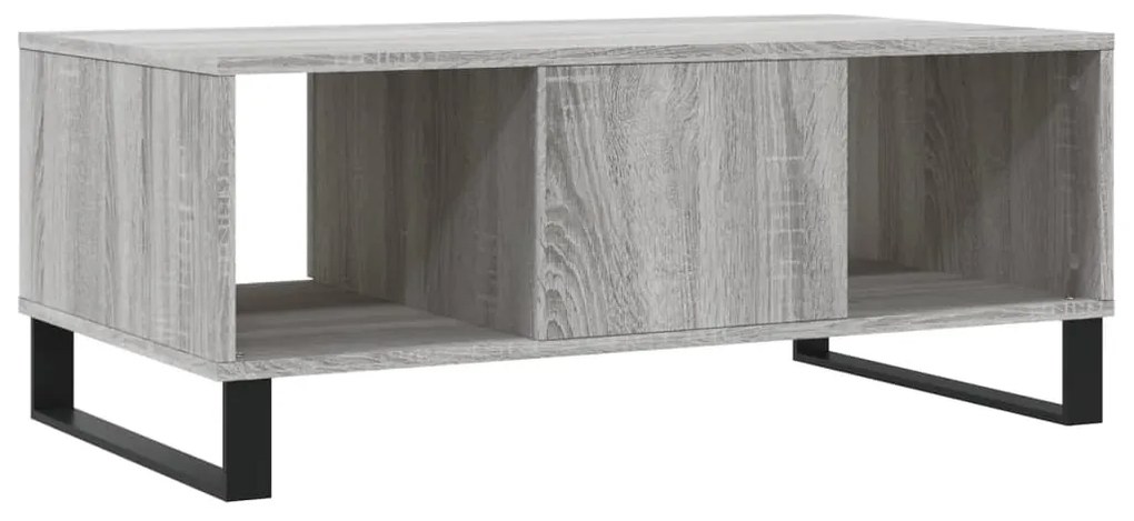Mesa de centro 90x50x36,5 cm derivados madeira cinzento sonoma