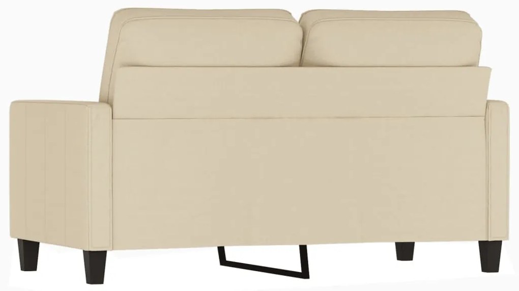 Sofá de 2 lugares tecido 120 cm cor creme
