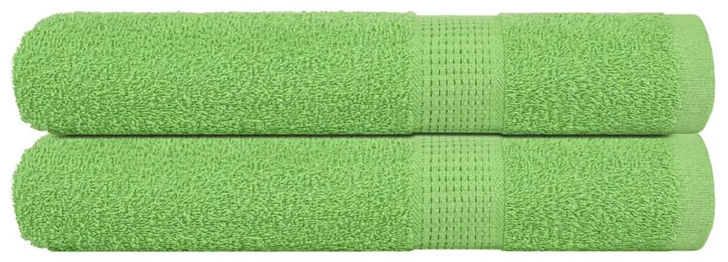 Toalhas 2 pcs 100x200 cm 360 gsm 100% algodão verde maça