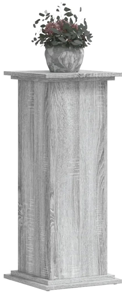 Suporte p/ plantas 33x33x80 cm derivados madeira cinza sonoma
