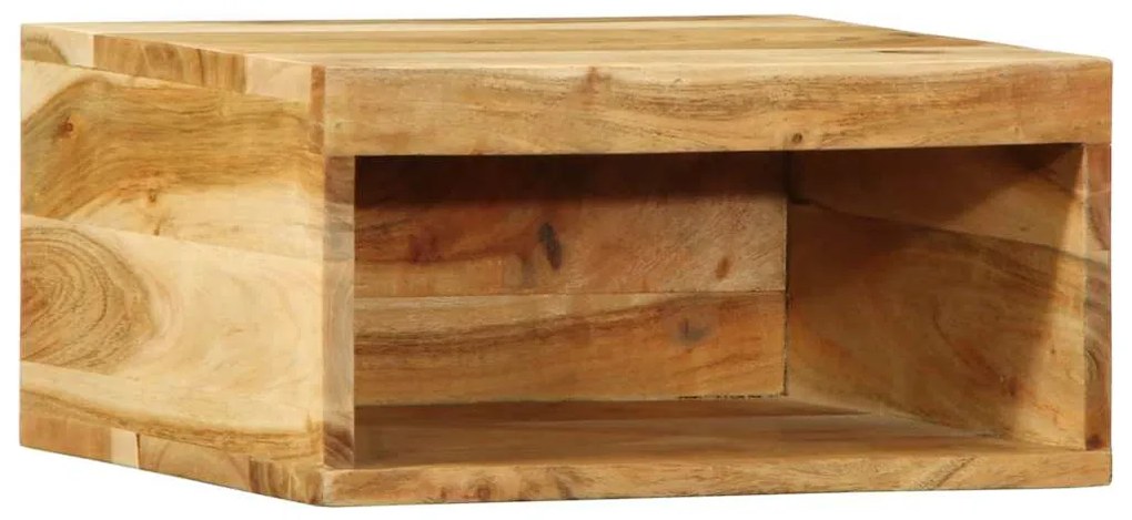 Armários de TV para parede 2 pcs madeira acácia maciça