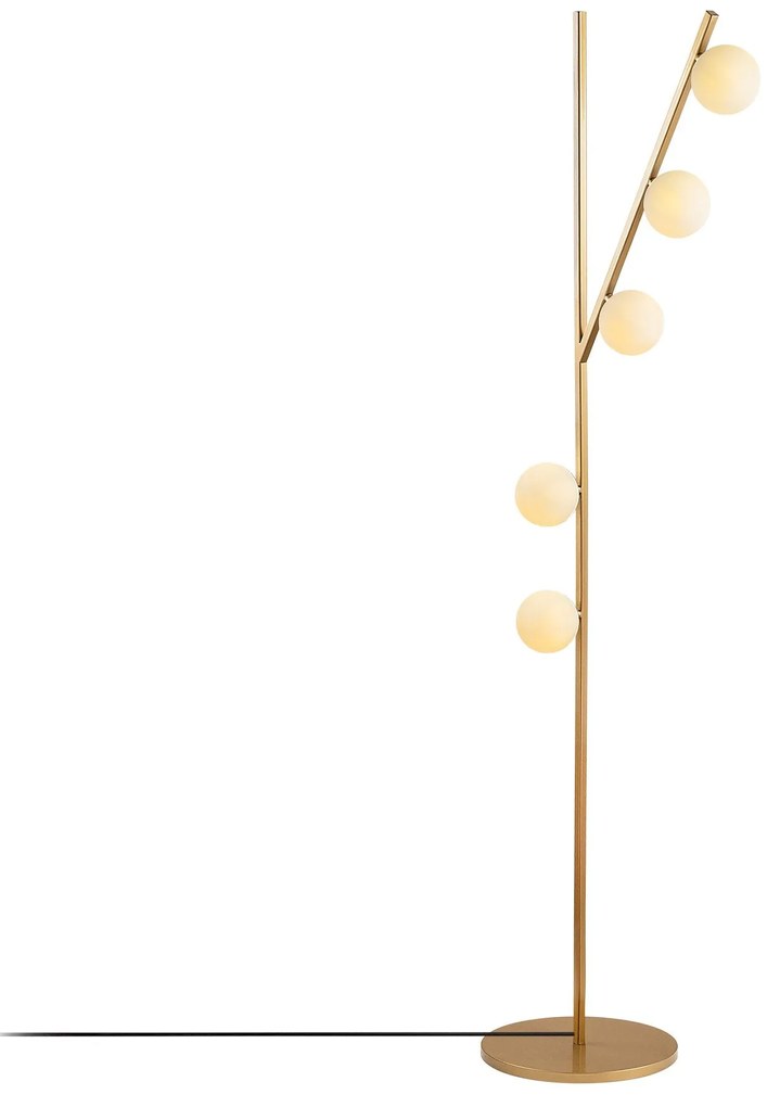 Candeeiro de Pé Domino – Dourado – 31 x 52 x 167 cm