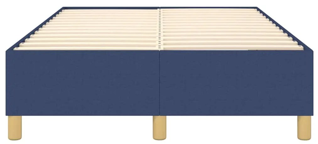 Estrutura de cama sem colchão 120x200 cm tecido azul