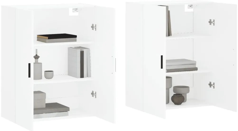 Armários de parede 2 pcs 69,5x34x90 cm branco
