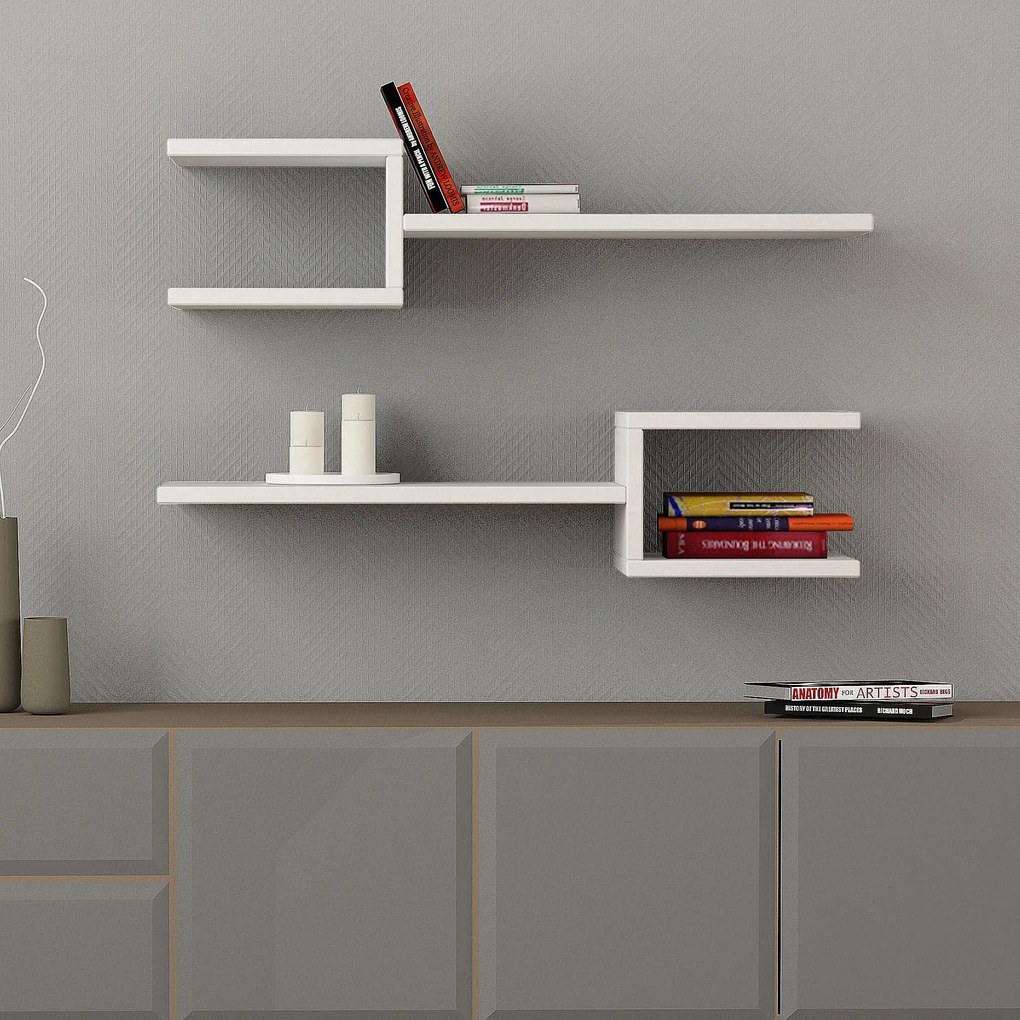 Estante City – Nogueira – 64,6 cm x 170 cm x 24,2 cm