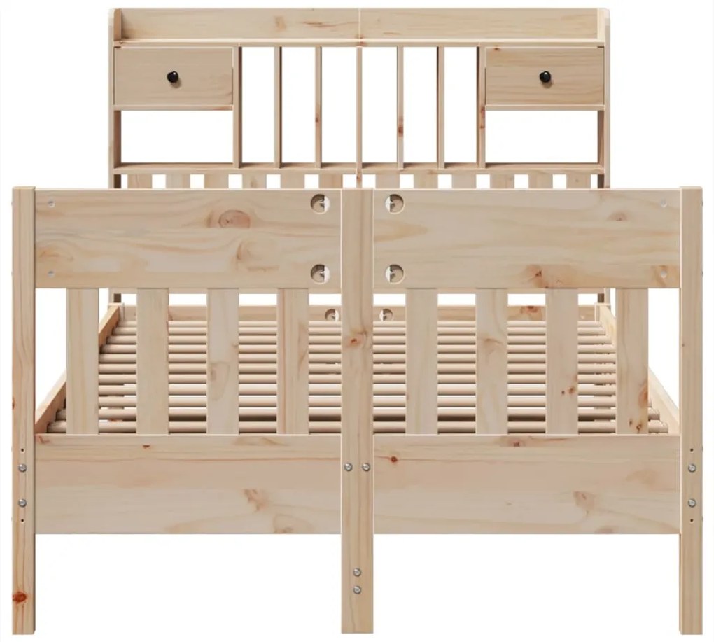 Cama sem colchão 135x190 cm madeira de pinho maciça