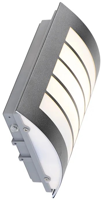 Candeeiro de parede exterior preto IP44 com sensor crepuscular - Miro