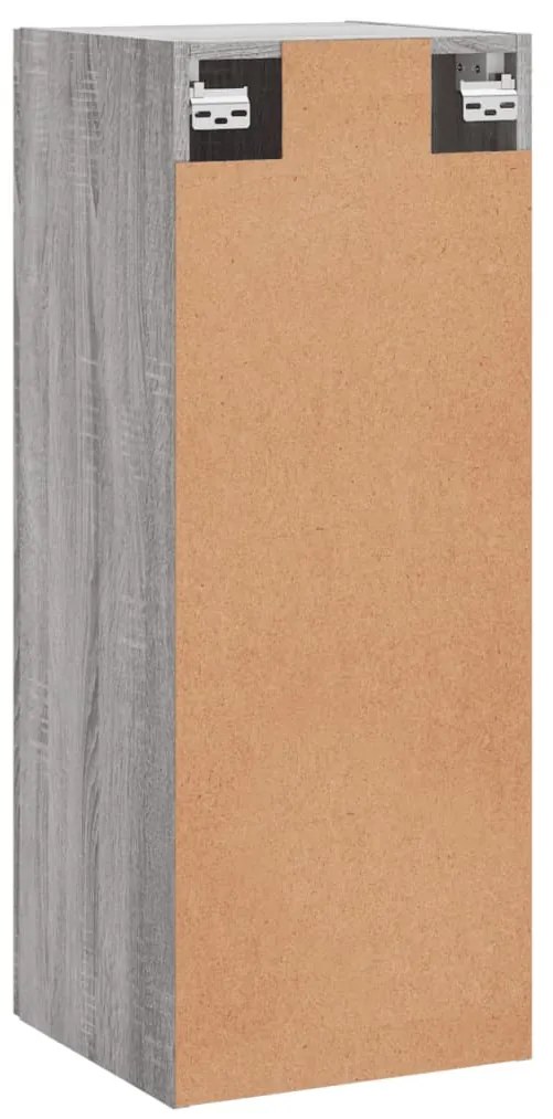 Armário de parede 34,5x34x90 cm cinzento sonoma