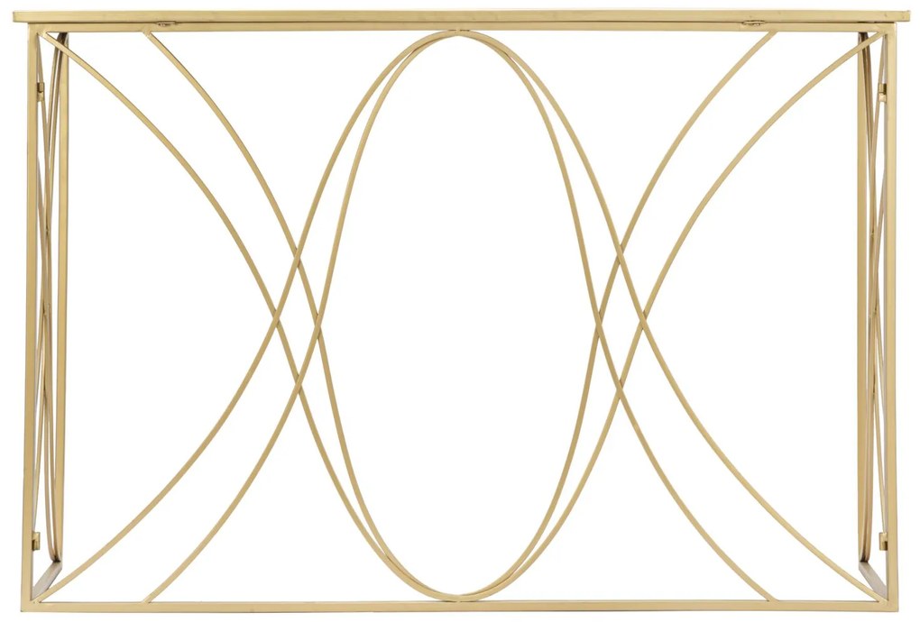 MESA CONSOLA EXY 120X40X80 CM DOURADO