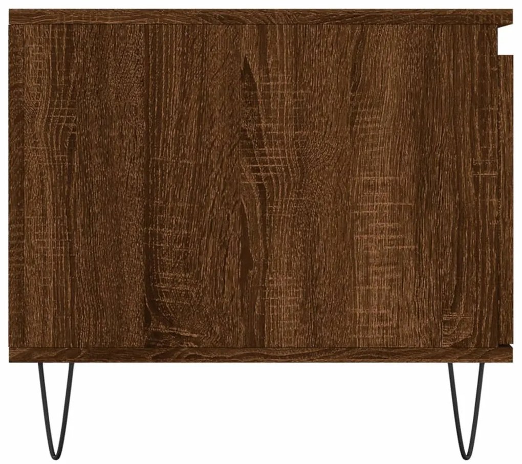 Mesa de centro 100x50x45 cm derivados madeira carvalho castanho