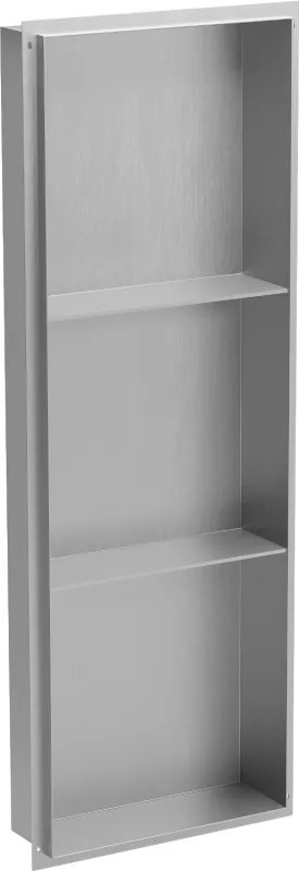 Mexen X-Wall-NR prateleira embutida sem flange com prateleira 90 x 30 cm, inox - 1911903010S