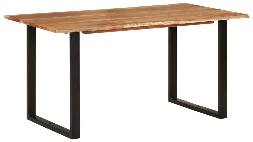vidaXL Mesa de jantar 154x80x76 cm madeira de acácia maciça