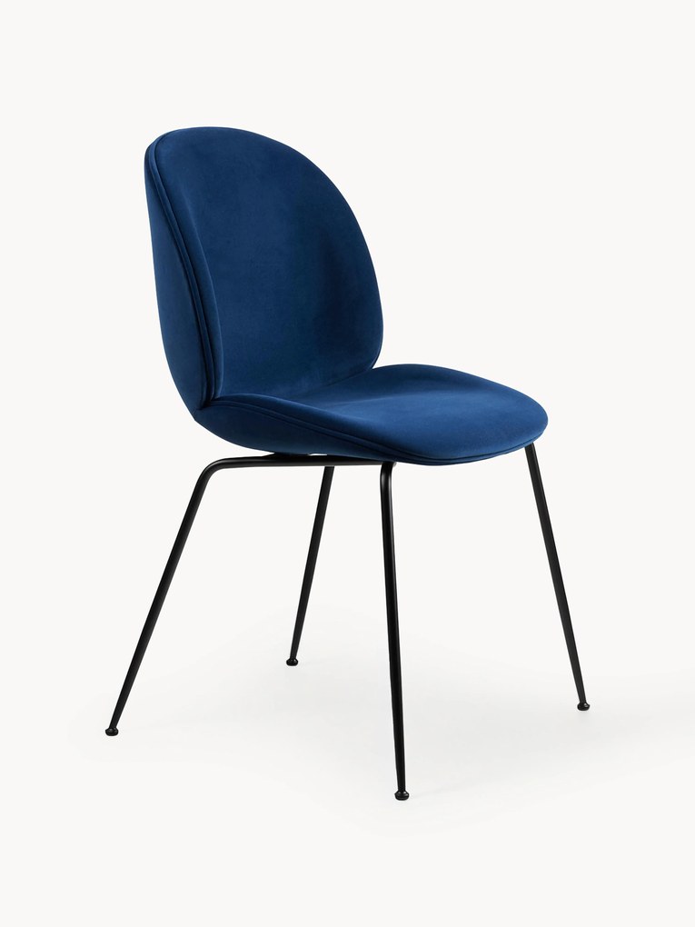 Cadeira de jantar em veludo Beetle