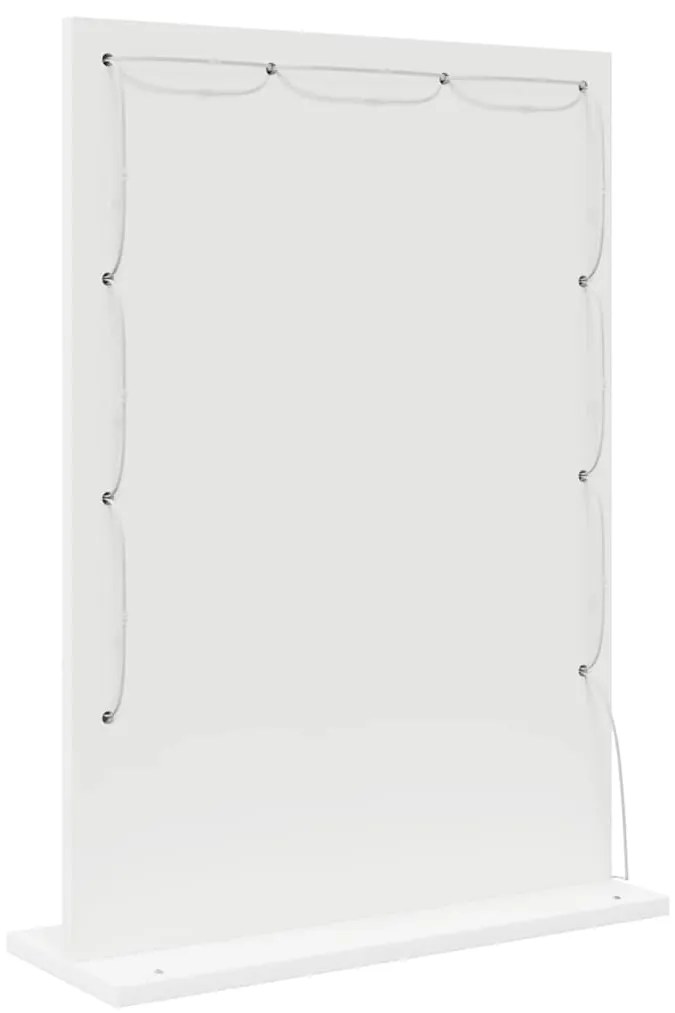 Espelho de vaidade com luzes de LED Branco 70x50x18 cm