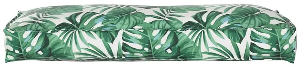 Capa de Almofada para Encosto com Estampa de Folhas - 120x40x12 cm - T