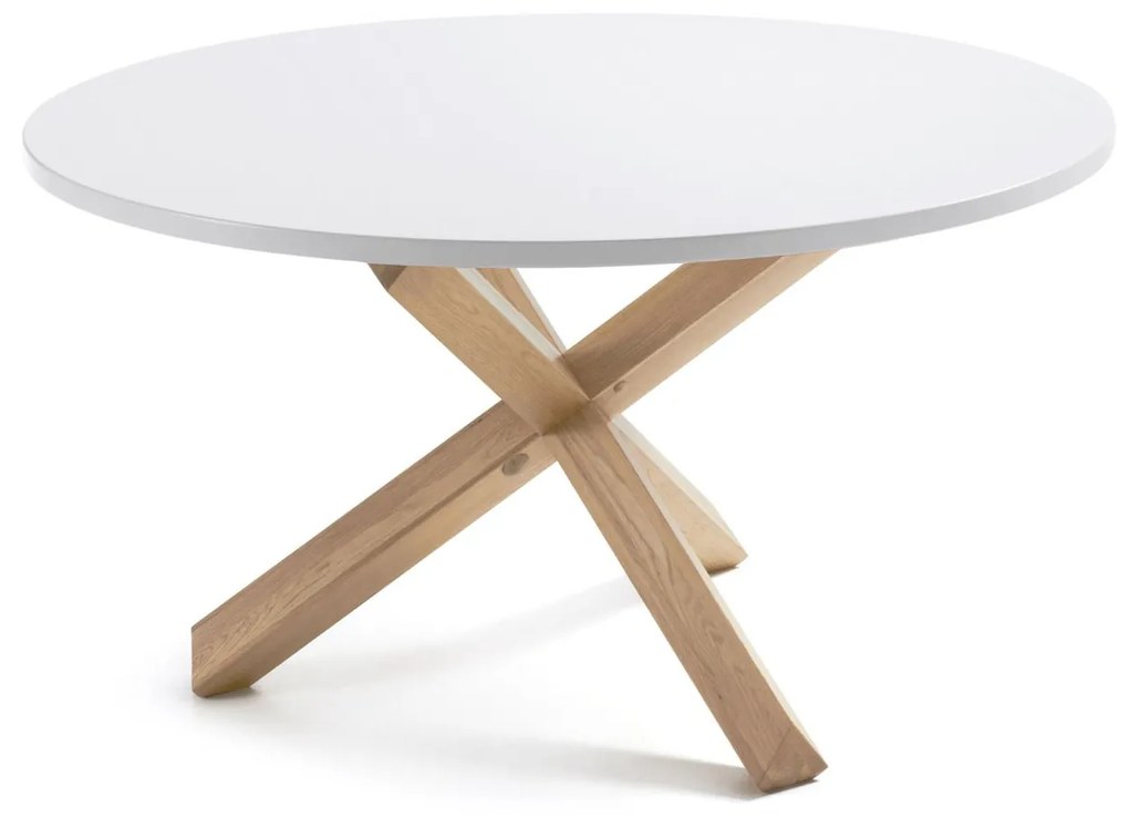 Kave Home - Mesa Lotus Ø 120 cm branco