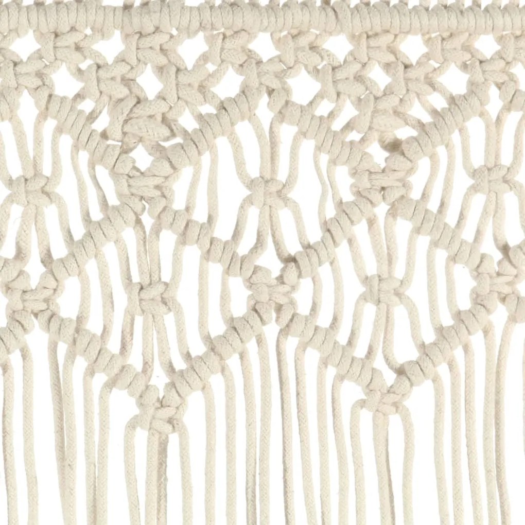 Cortina em macramé 140x240 cm algodão