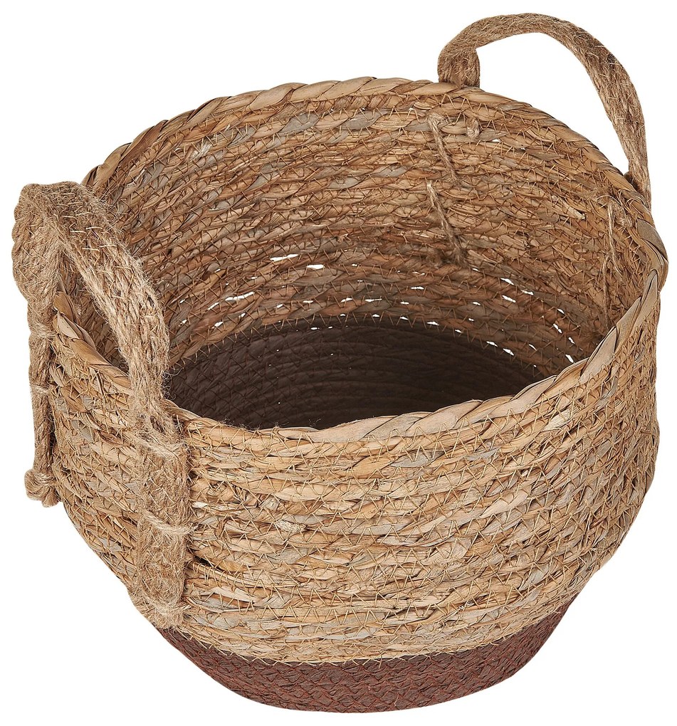 Conjunto de 2 cestos para vasos em fibras de algas cor natural PALADJU Beliani