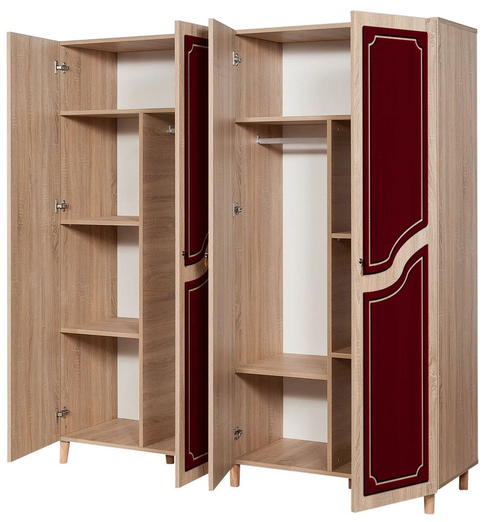 Roupeiro Imaj – Carvalho Sonoma – 180x192x52 cm