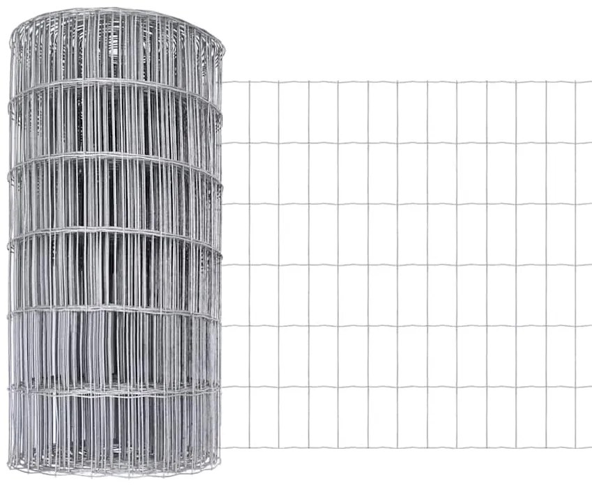 Cerca Europeia com 13 postes de 0,4 x 25m em aço galvanizado